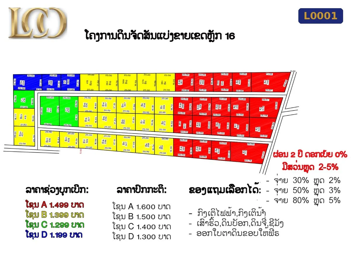 ດິນຈັດສັນທຳເລດີ ເຂດຫຼັກ 16 — ຮູບທີ 2
